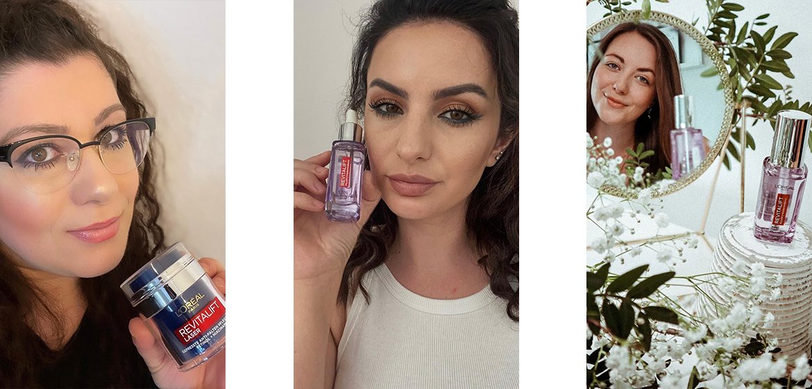 Drei Frauen mit L'Oréal Paris Produkten